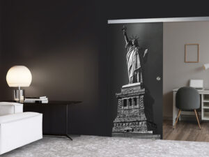 Single Sliding Door - Laser & Clear